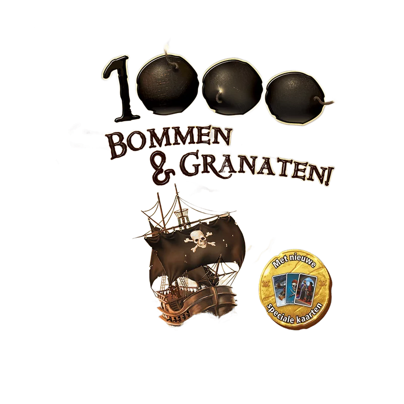 1000 Bommen & Granaten – dobbelspel met piratenkaarten