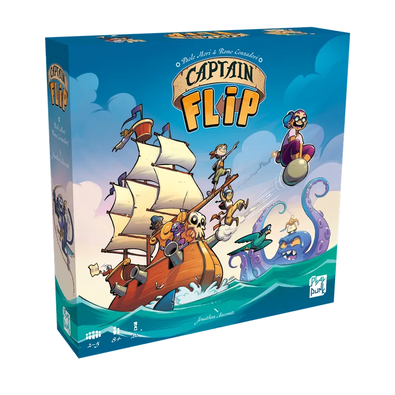 Captain Flip – piratenspel met tegels voor 2 tot 5 spelers