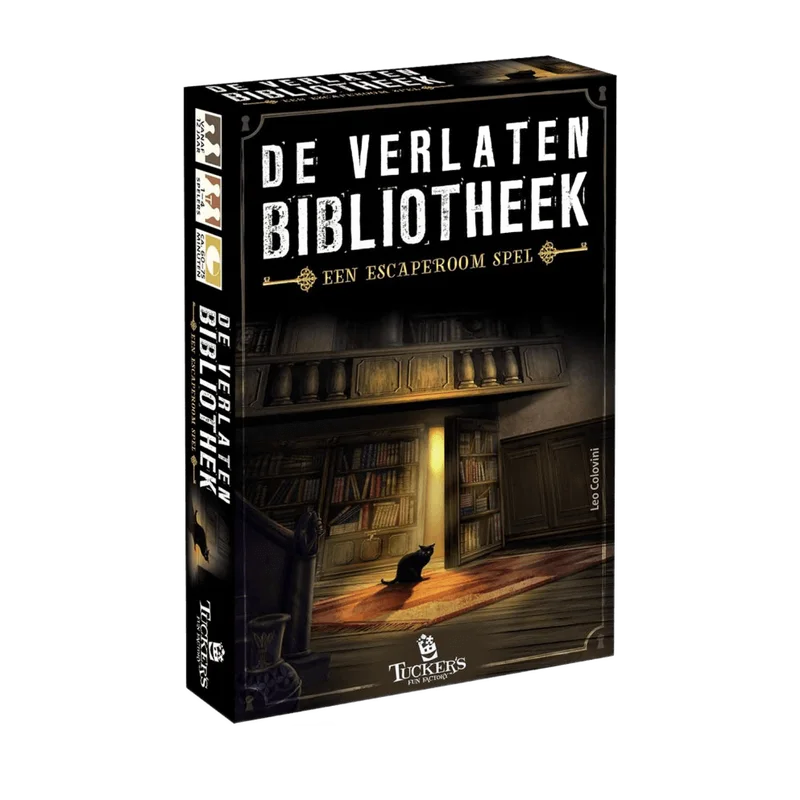 De Verlaten Bibliotheek – escaperoomspel met kaarten voor 1 tot 4
