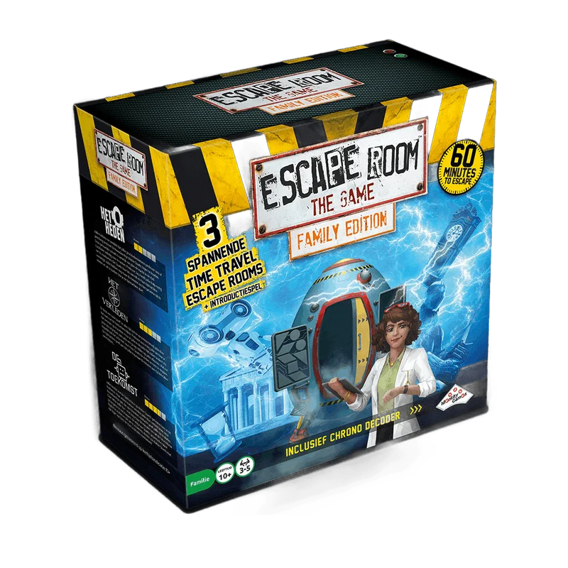 Escape Room The Game Time Travel – familie-editie met 3 avonturen