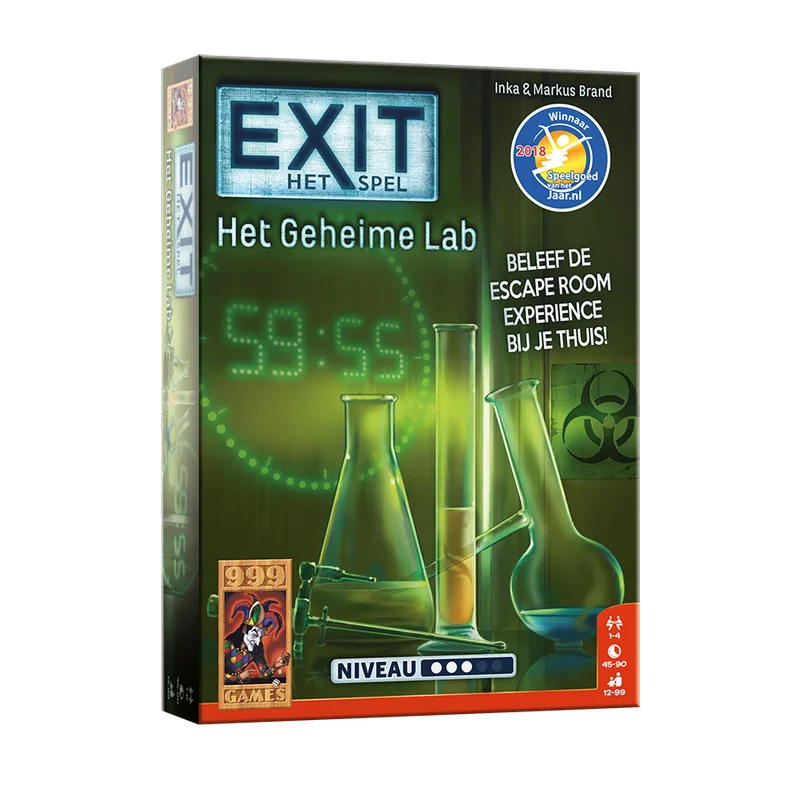 EXIT: Het Geheime Lab – escape room-spel in een laboratorium