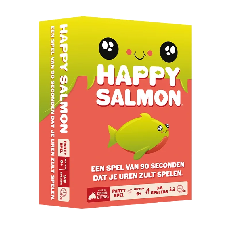 Happy Salmon – snel partyspel voor 3 tot 8 spelers