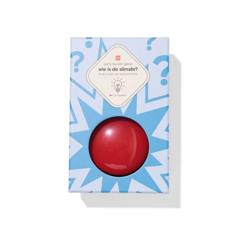HEMA Party Buzzer Game Wie is de slimste? – quiz algemene kennis