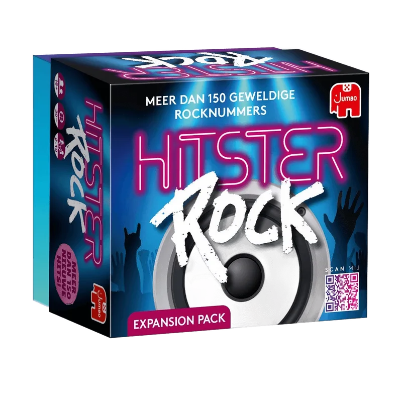 Hitster Rock – muziekspel met rocknummers uit verschillende decennia