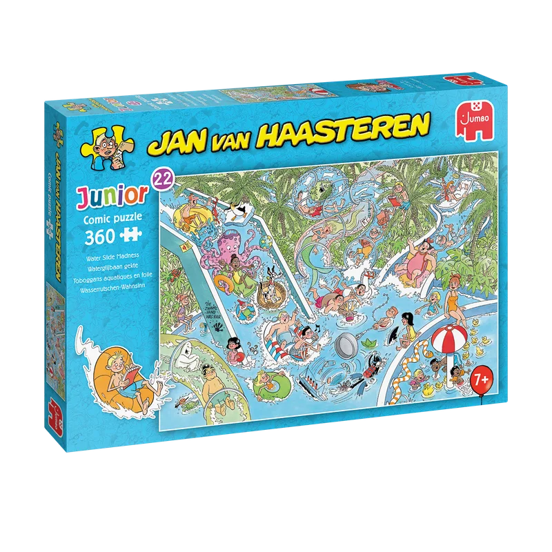 Jan van Haasteren Junior 22 Waterglijbaan gekte – 360 stukjes