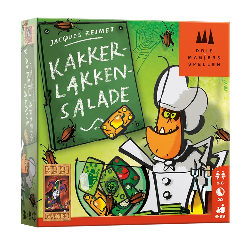 Kakkerlakkensalade – snel kaartspel waarin je je verspreekt