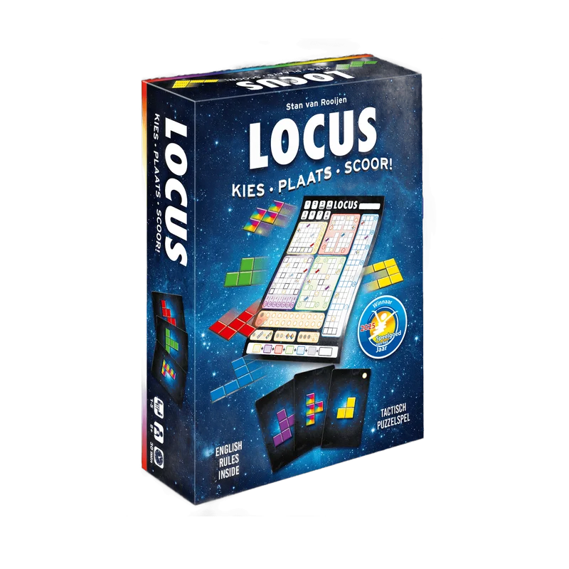 Locus – tactisch puzzelspel met kaarten en scorevellen