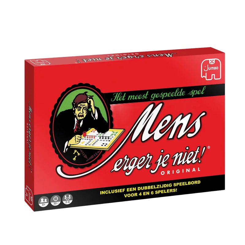 Mens Erger Je Niet! Original – met bord voor 4 en 6 spelers