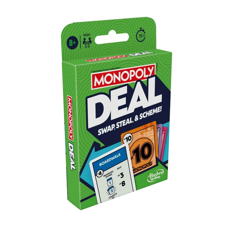 Monopoly Deal – snel kaartspel met 110 kaarten