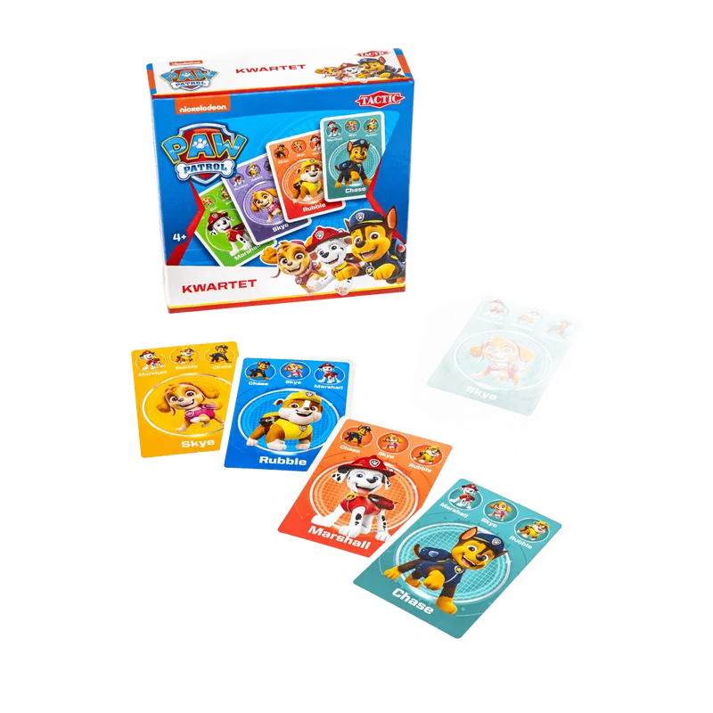 Tactic PAW Patrol Kwartet – kaartspel voor kinderen vanaf 4 jaar