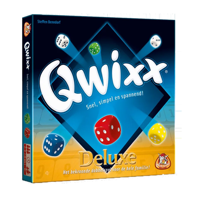 Qwixx Deluxe – met afwisbare scorebordjes en dobbelbodem