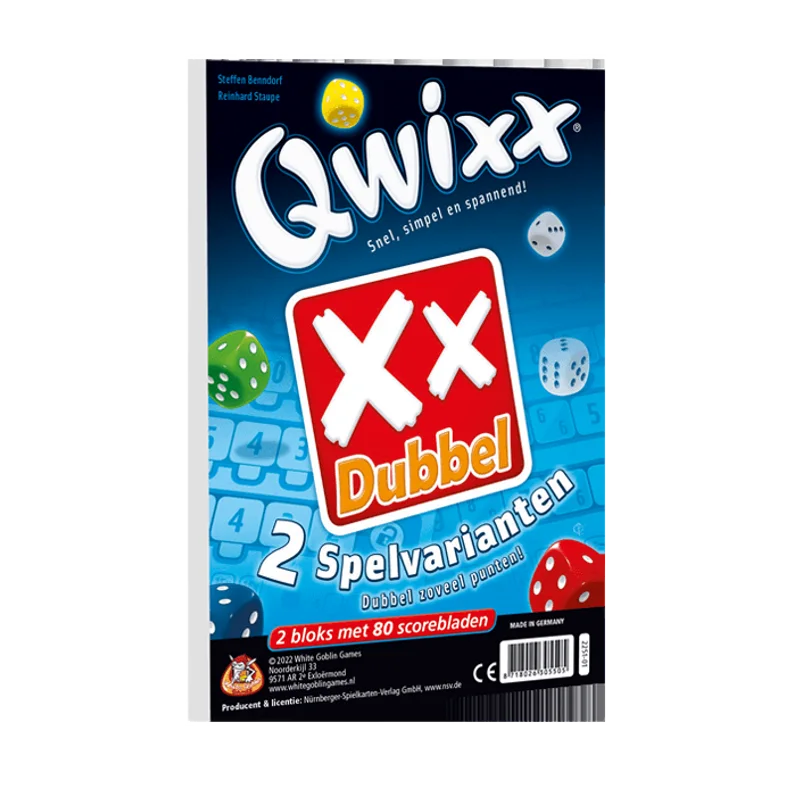 Qwixx Dubbel – uitbreiding met 2 nieuwe scoreblokken