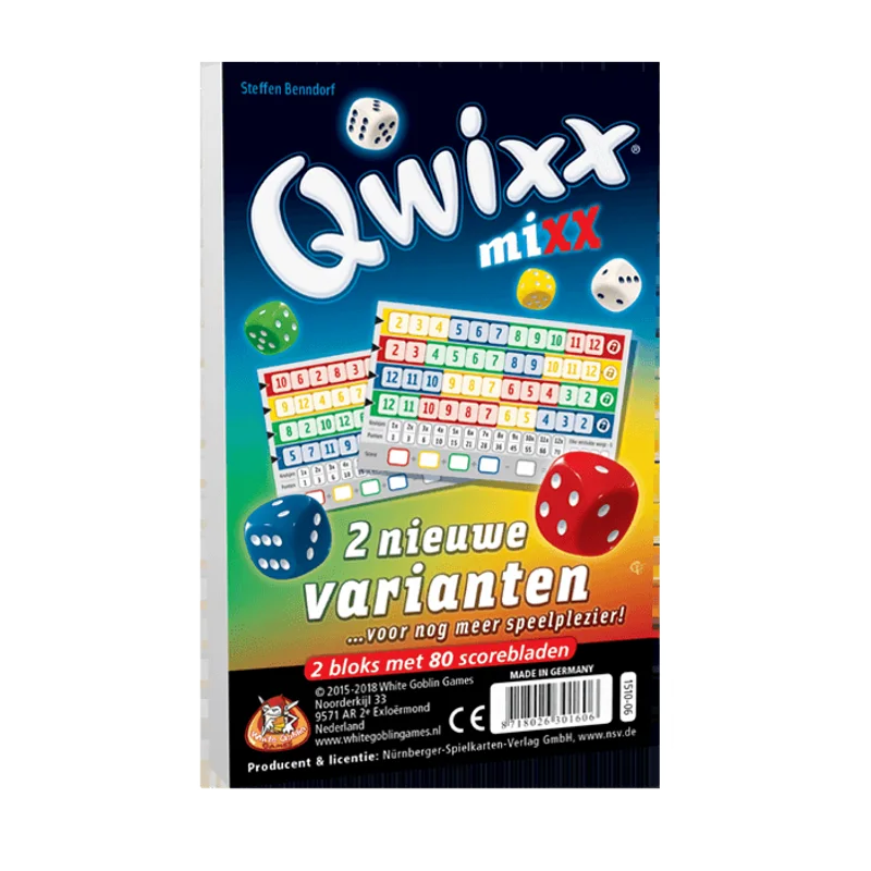 Qwixx Mixx – uitbreiding met 2 nieuwe scoreblokken
