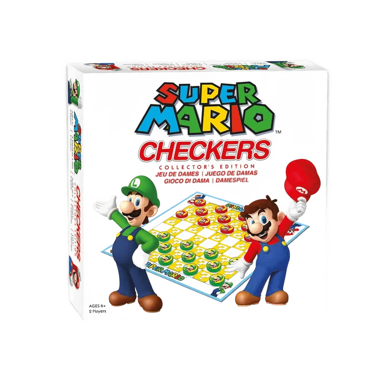 Super Mario Checkers – damspel met Mario en Luigi