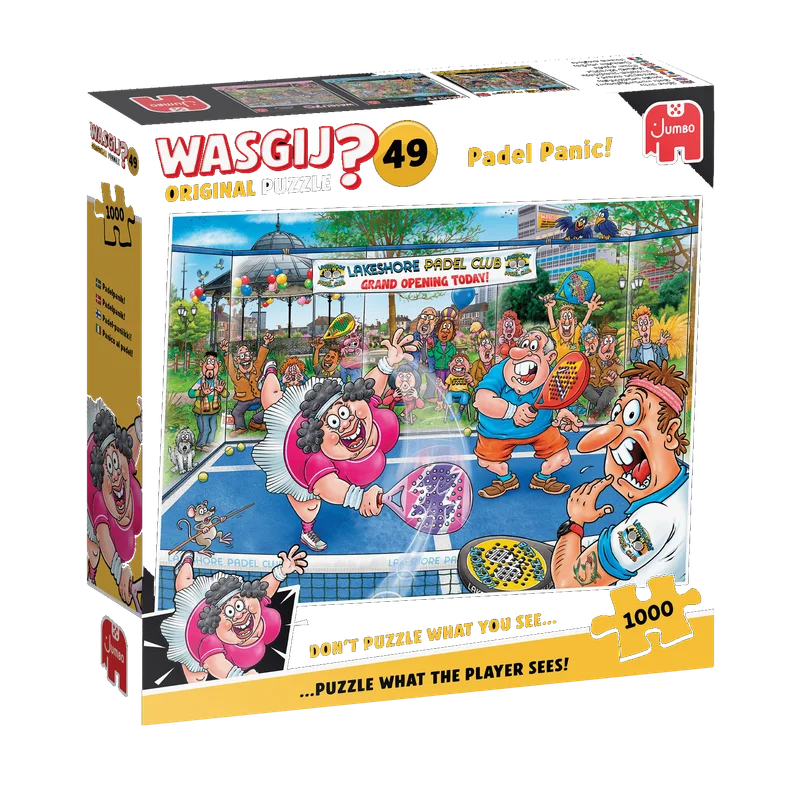 Wasgij Original 49 Paniek op de padelbaan! – puzzel van 1000 stukjes