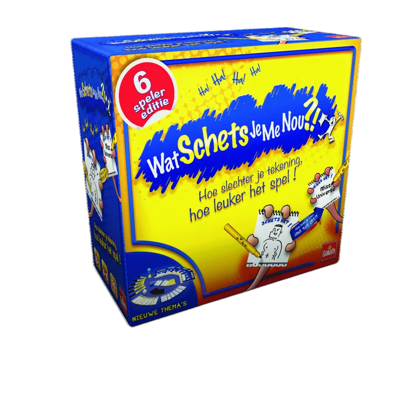 Wat Schets Je Me Nou?! – teken- en raadspel voor 2 tot 6 spelers