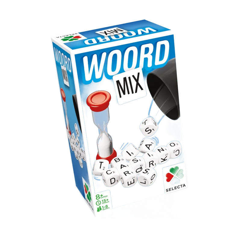 Woord Mix – woordspel met 13 letterdobbelstenen